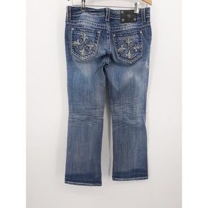 Miss Me Jeans Women's size 28 easy boot JE5342ER